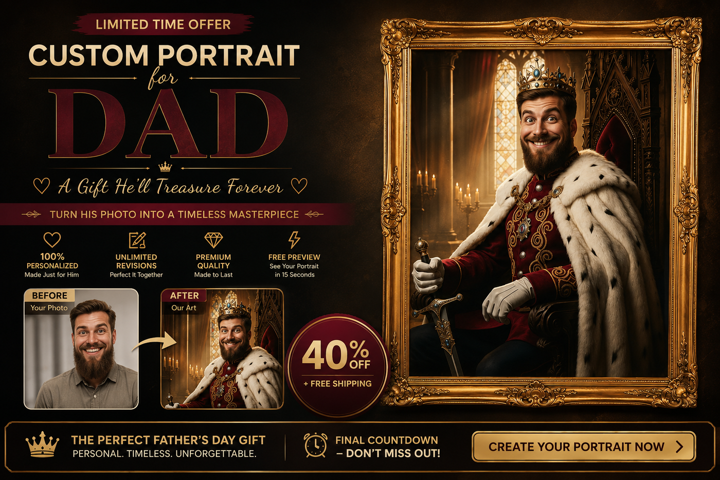 Multiface portrait preview