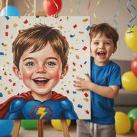 best birthday gifts 4 year old boy — personalized portrait canvas gift for kids