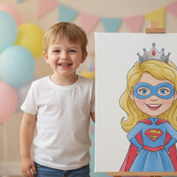best birthday gifts 4 year old girl — personalized portrait canvas gift for kids