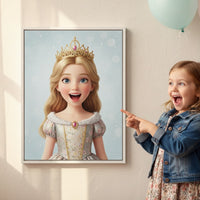 best birthday gifts 5 year old girl — personalized portrait canvas gift for kids
