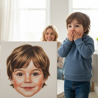 unique gift ideas kids 3-8 not plastic toys — personalized portrait canvas gift for kids