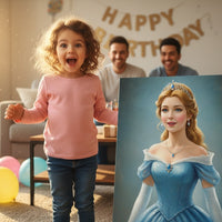 wow worthy birthday gifts little girl not overpriced generic — personalized portrait canvas gift for kids