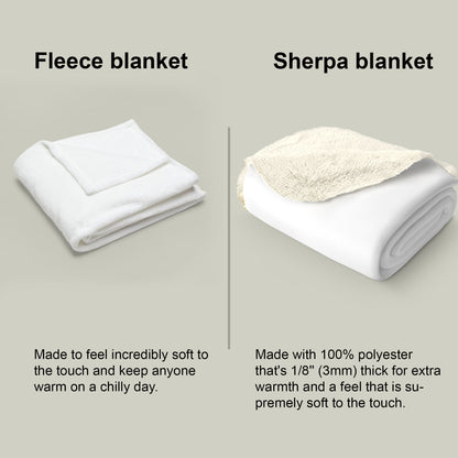 Sapphire Princess Custom Photo + Name Blanket For Kid