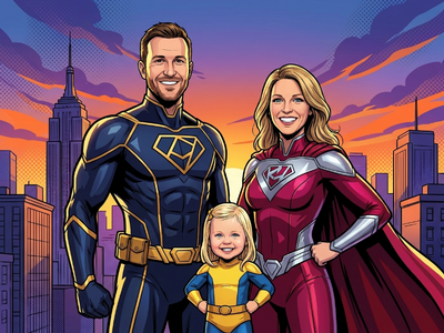 Super Dad and family