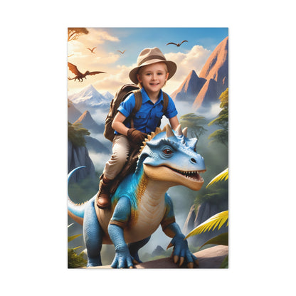 Dinosaure World Discovery - Personalized Kid Portrait For Boys