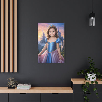 Sunset Princess - Personalized Kid Portrait For Girl