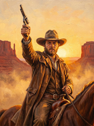 Cowboy Riding Dad