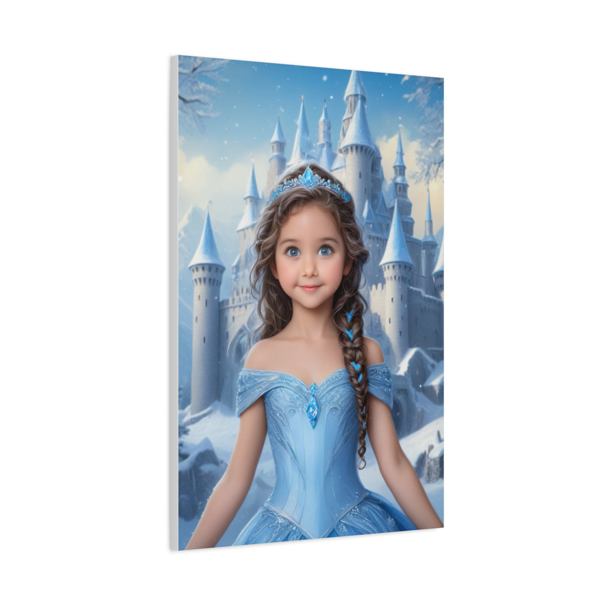 Ice Kingdom - Personalized Kid Portrait For Girl