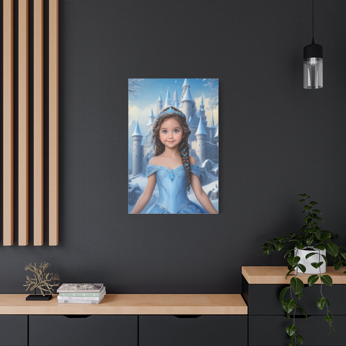 Ice Kingdom - Personalized Kid Portrait For Girl